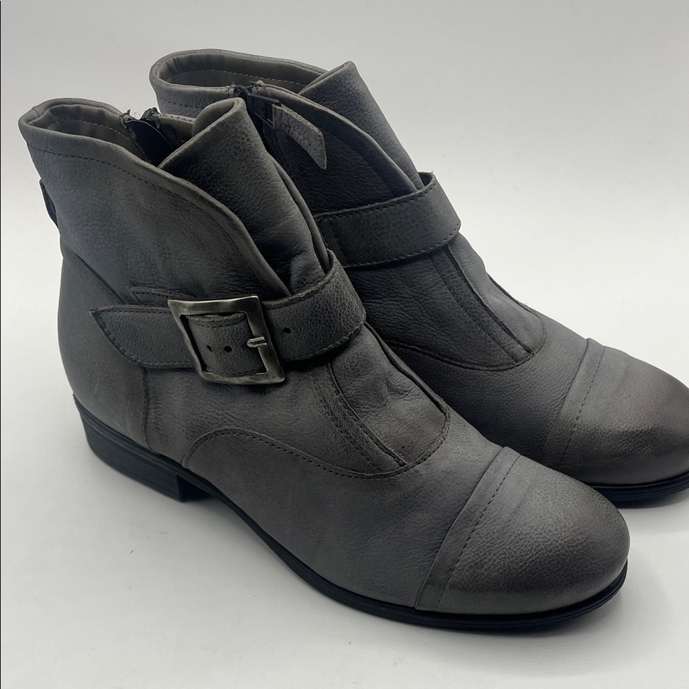 Miz Mooz Gray Ankle Booties